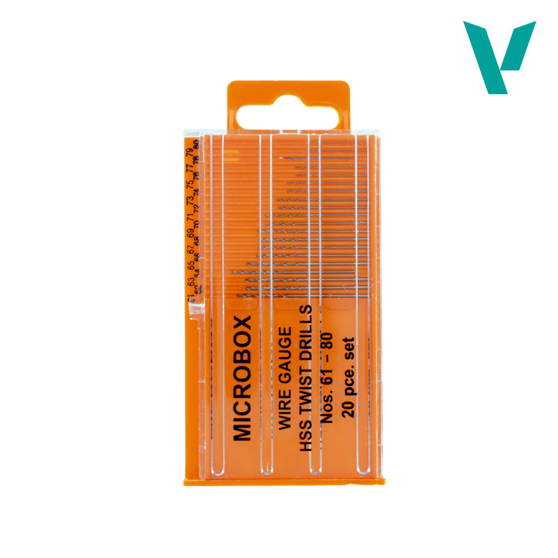 Vallejo: T01002 Set of 20 Drill Bits no. 61-80