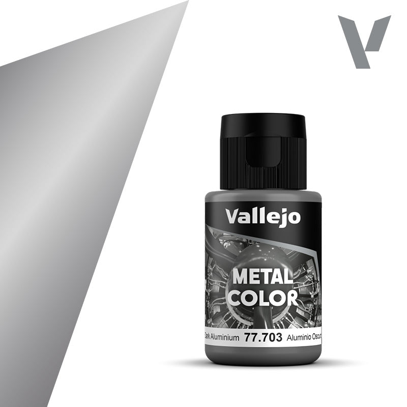 Vallejo: Metal Color 77703 Dark Aluminum Model Paints Vallejo