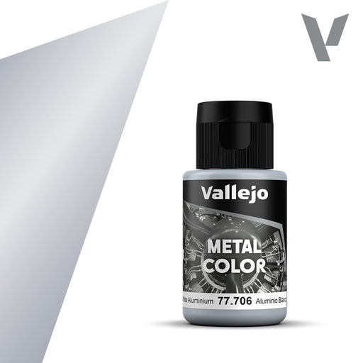 Vallejo: Metal Color 77706 White Aluminium Model Paints Vallejo