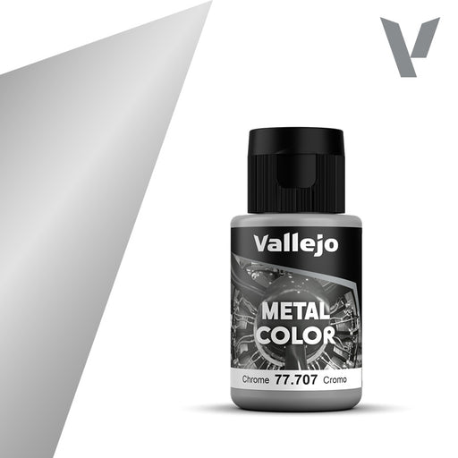 Vallejo: Metal Color 77707 Chrome Model Paints Vallejo
