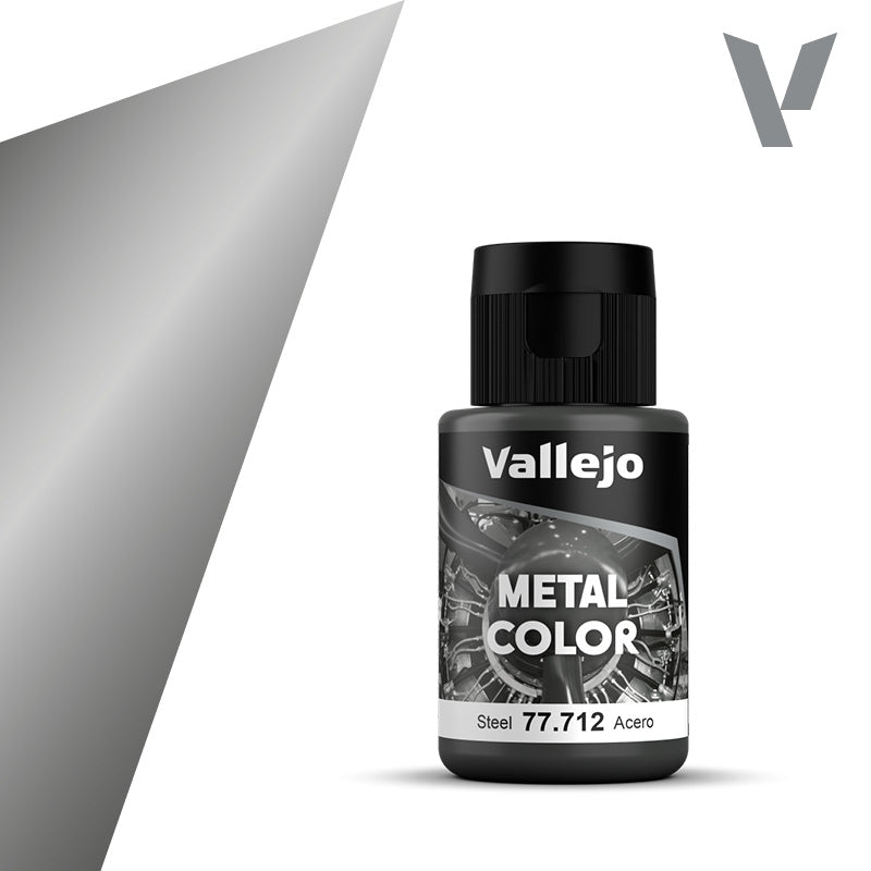 Vallejo: Metal Color 77712 Steel Model Paints Vallejo