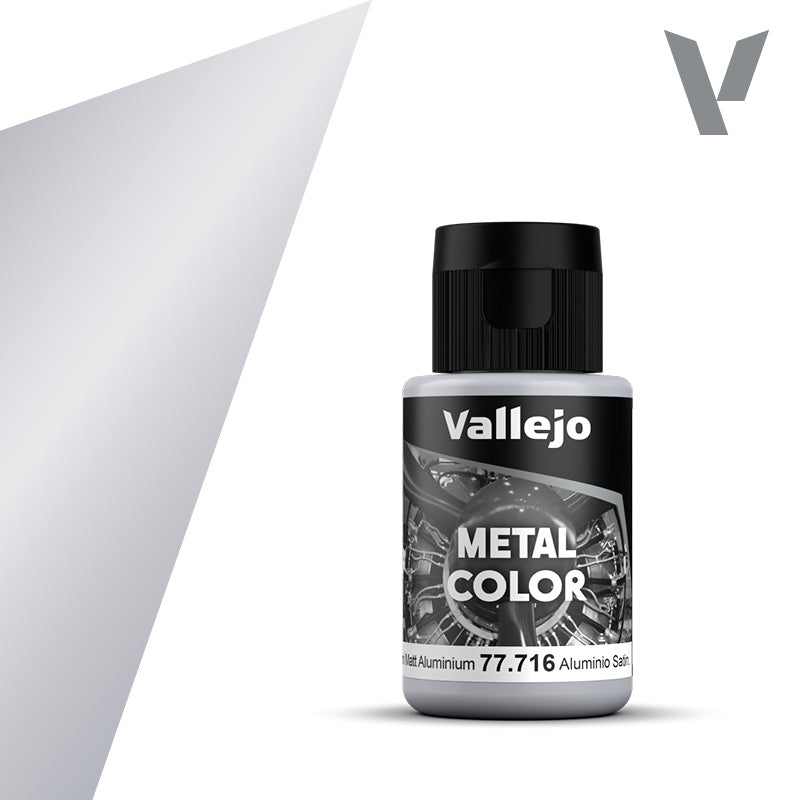 Vallejo: Metal Color 77716 Semi Matt Aluminium Model Paints Vallejo