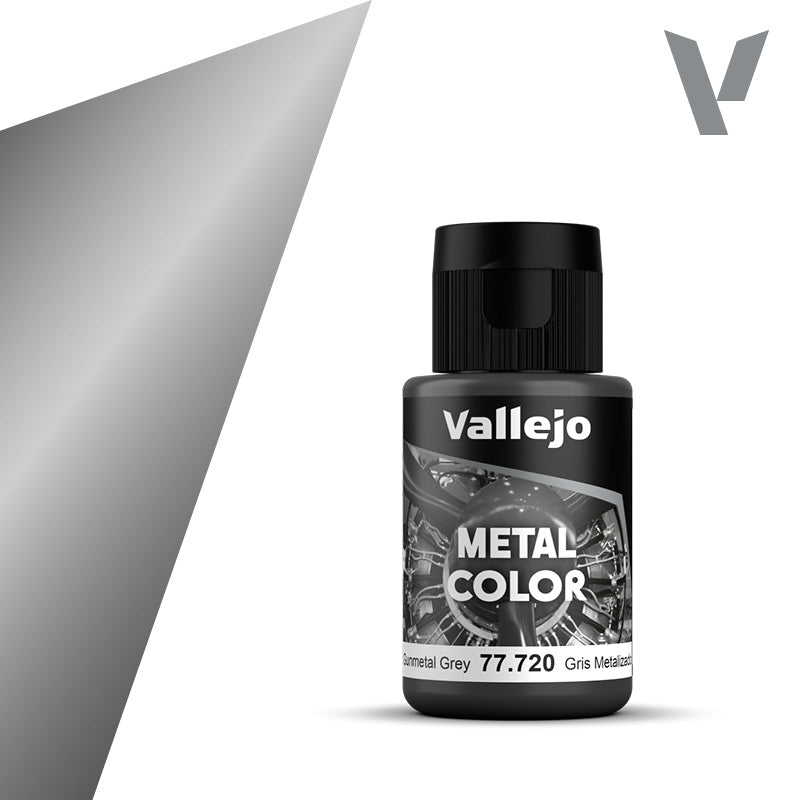 Vallejo: Metal Color 77720 Gunmetal Model Paints Vallejo
