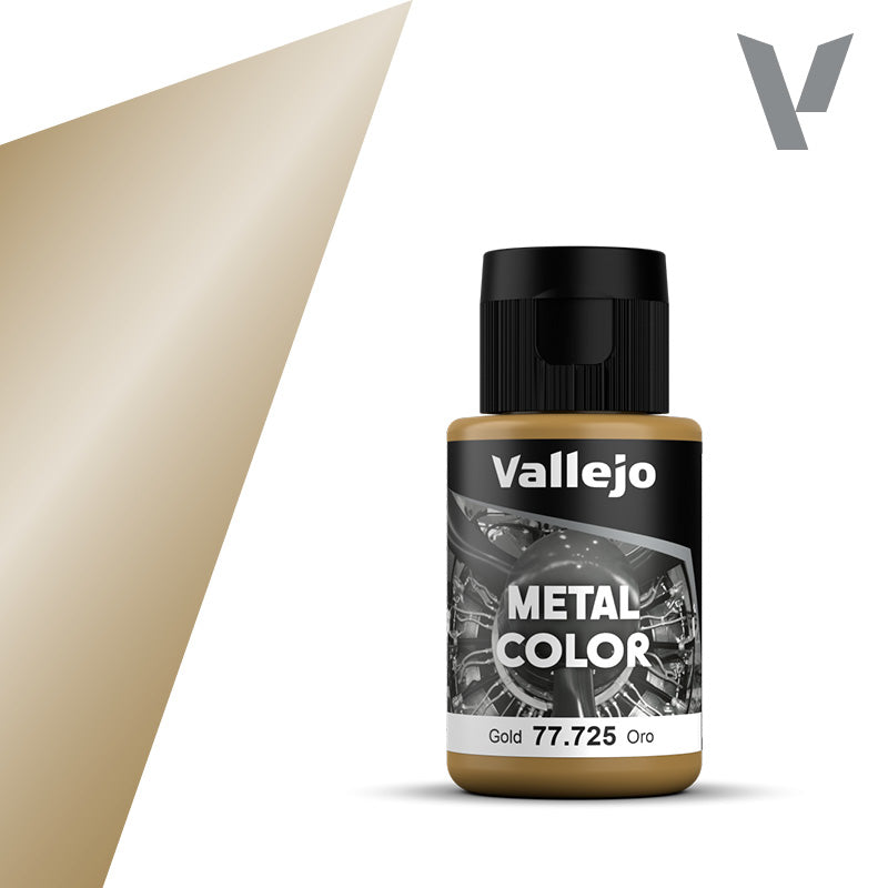 Vallejo: Metal Color 77725 Gold Model Paints Vallejo