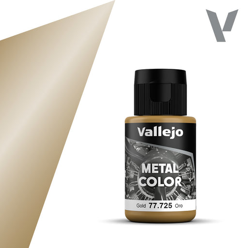 Vallejo: Metal Color 77725 Gold Model Paints Vallejo