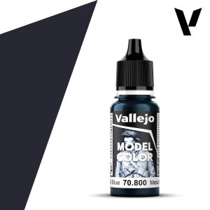 Vallejo: Model Color 70800 Gunmetal Blue Metallic Model Paints Vallejo