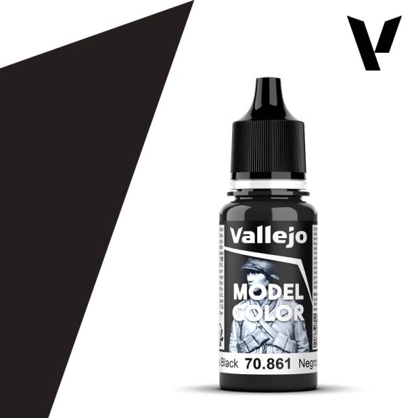 Vallejo: Model Color 70861 Glossy Black Model Paints Vallejo