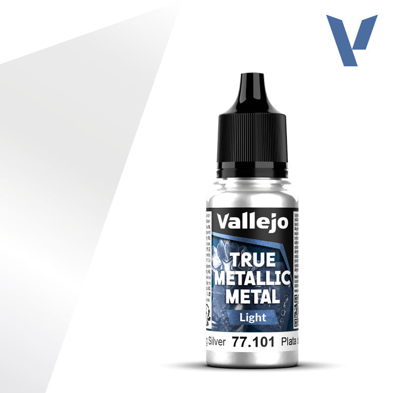 Vallejo: True Metallic Metal 77101 Sterling Silver Light Model Paints Vallejo