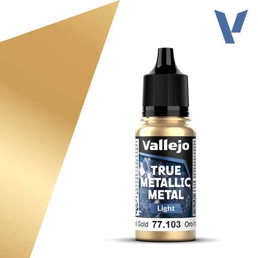 Vallejo: True Metallic Metal 77103 Imperial Gold Light Model Paints Vallejo