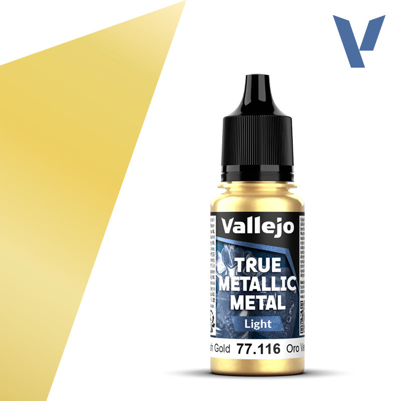 Vallejo: True Metallic Metal 77116 Greenish Gold Light Model Paints Vallejo