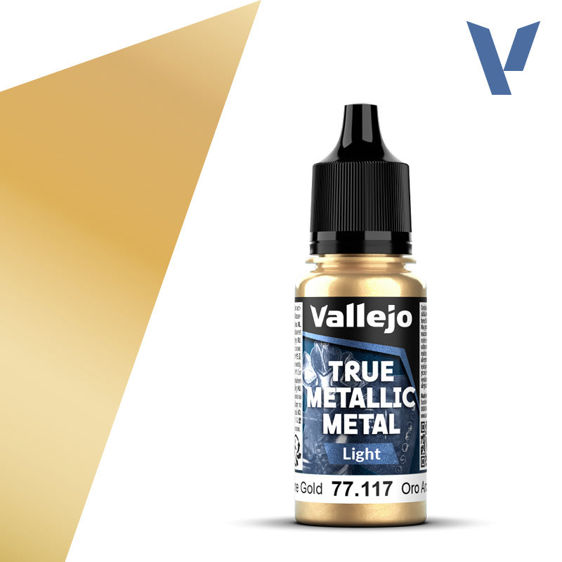 Vallejo: True Metallic Metal 77117 Arcane Gold Light Model Paints Vallejo