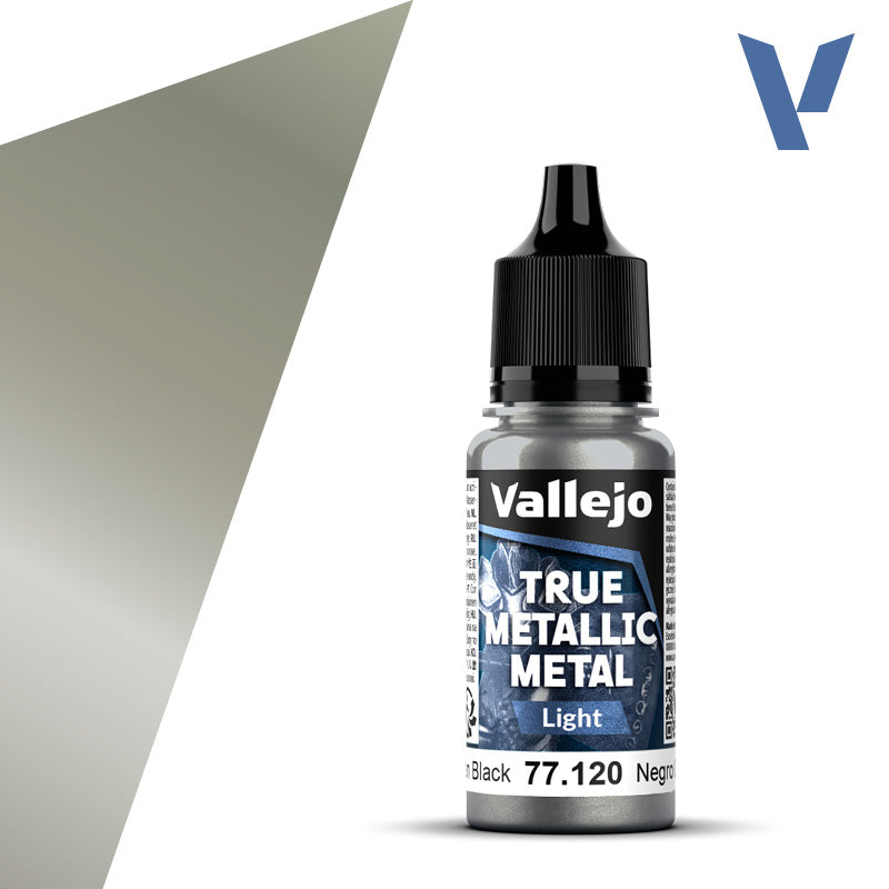 Vallejo: True Metallic Metal 77120 Obsidian Black Light Model Paints Vallejo