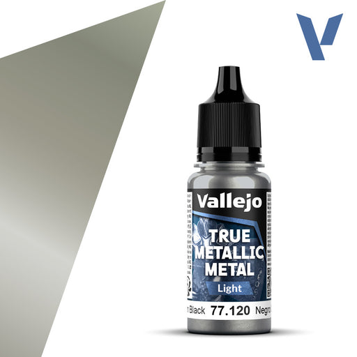 Vallejo: True Metallic Metal 77120 Obsidian Black Light Model Paints Vallejo