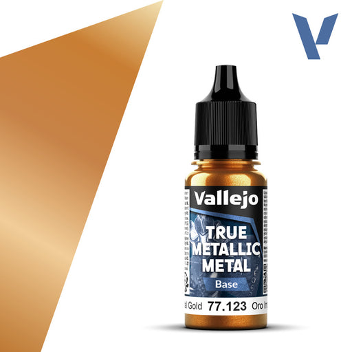Vallejo: True Metallic Metal 77123 Imperial Gold Base Model Paints Vallejo