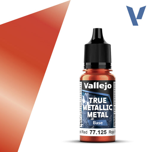 Vallejo: True Metallic Metal 77125 Forged Red Base Model Paints Vallejo