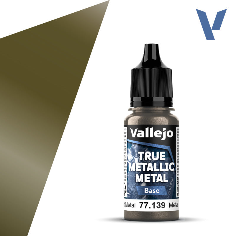 Vallejo: True Metallic Metal 77139 Aged Metal Base Model Paints Vallejo