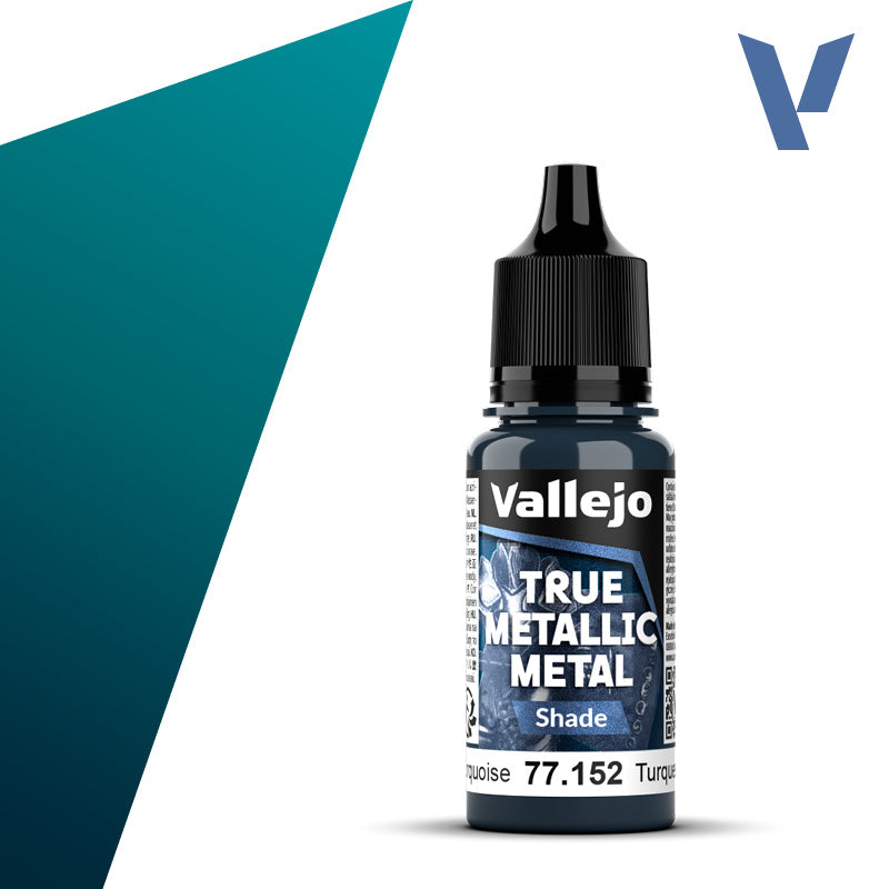 Vallejo: True Metallic Metal 77152 Hydra Turquoise Shade Model Paints Vallejo