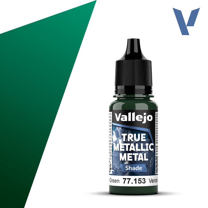 Vallejo: True Metallic Metal 77153 Beetle Green Shade Model Paints Vallejo