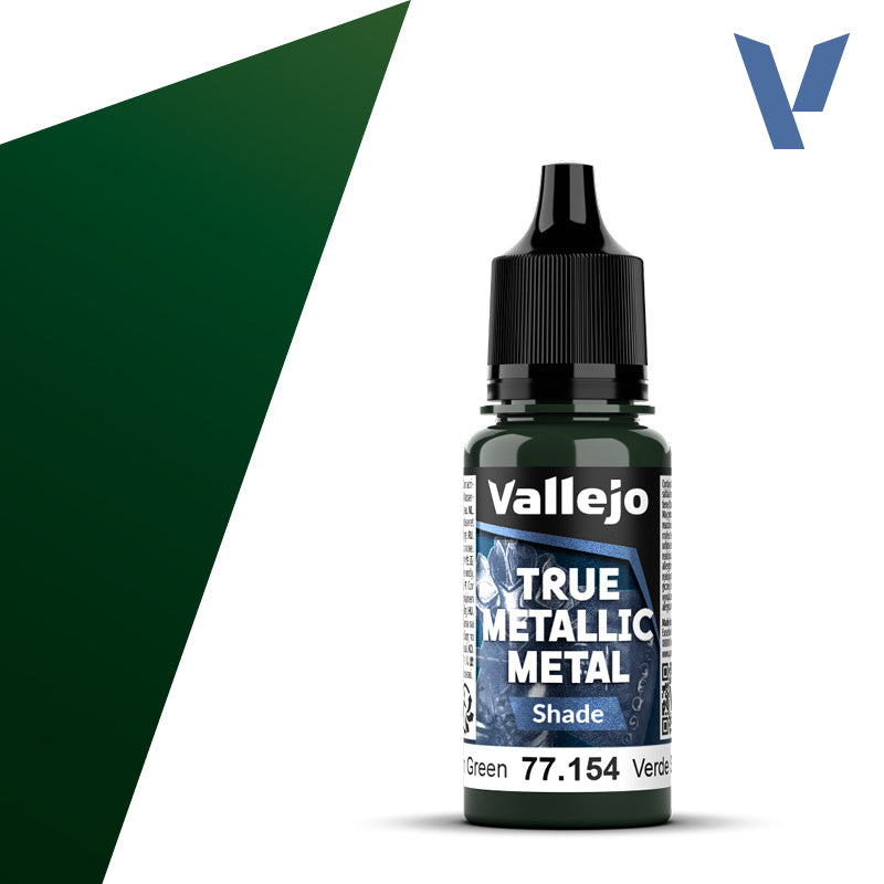 Vallejo: True Metallic Metal 77154 Dusken Green Shade Model Paints Vallejo
