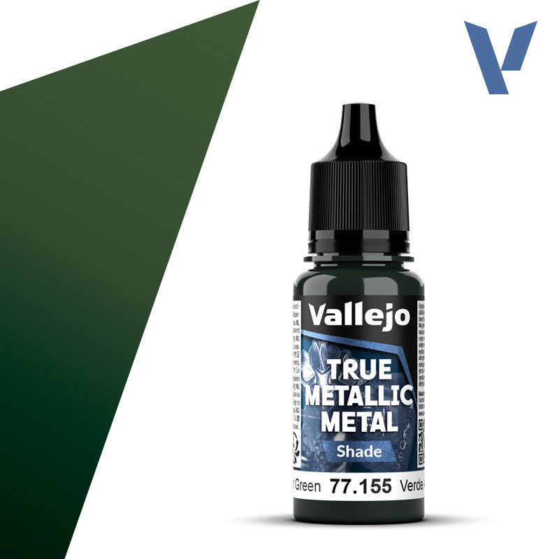 Vallejo: True Metallic Metal 77155 Amber Green Shade Model Paints Vallejo