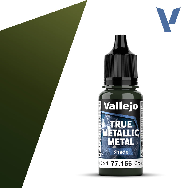 Vallejo: True Metallic Metal 77156 Greenish Gold Shade Model Paints Vallejo