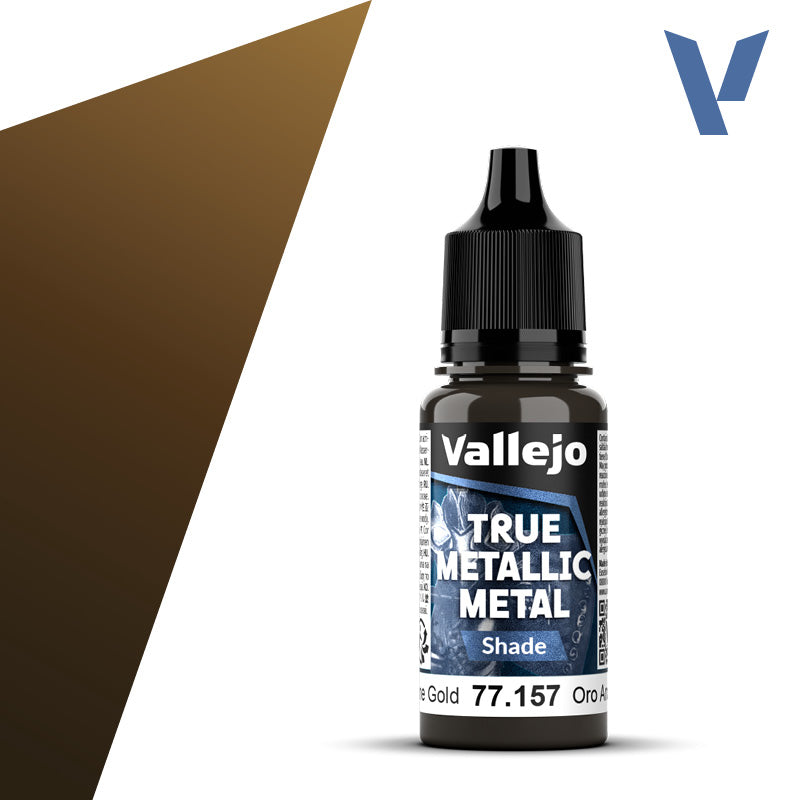 Vallejo: True Metallic Metal 77157 Arcane Gold Shade Model Paints Vallejo