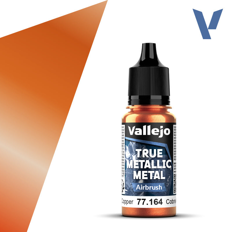 Vallejo: True Metallic Metal 77164 Ancient Copper Airbrush Model Paints Vallejo
