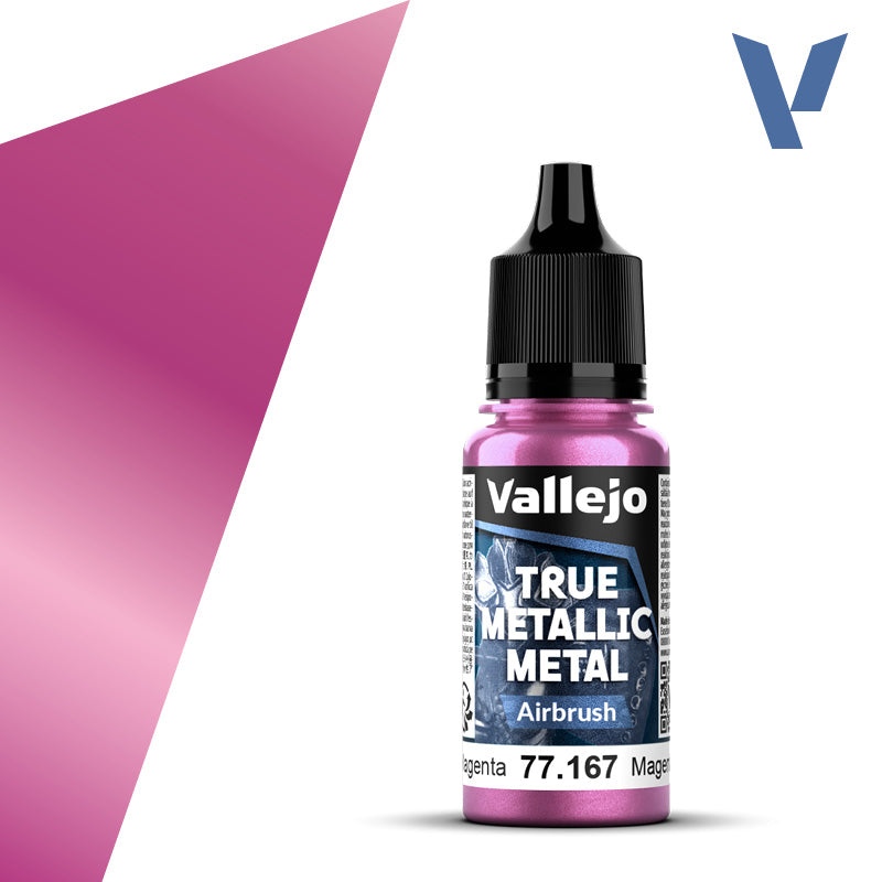 Vallejo: True Metallic Metal 77167 Crimson Magenta Airbrush Model Paints Vallejo