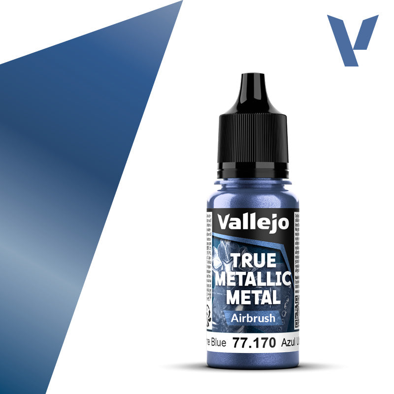 Vallejo: True Metallic Metal 77170 Ultramarine Blue Airbrush Model Paints Vallejo