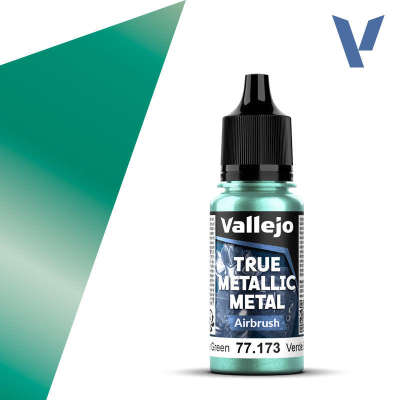 Vallejo: True Metallic Metal 77173 Beetle Green Airbrush Model Paints Vallejo