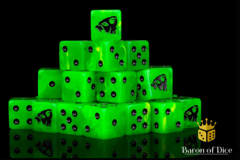 Baron of Dice: "Bubonic Rats" 25x12mm Square Corner Dice Dice & Gaming Accessories Baron of Dice