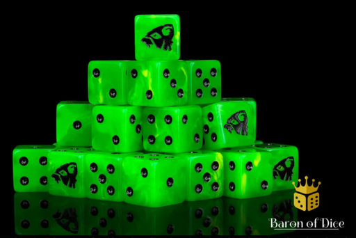 Baron of Dice: "Bubonic Rats" 25x12mm Square Corner Dice Dice & Gaming Accessories Baron of Dice