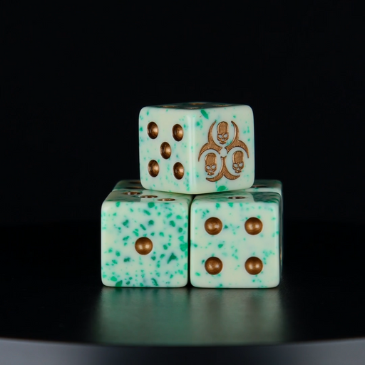 Baron of Dice: "Pestilence" 25x16mm Square Corner Dice Dice & Gaming Accessories Baron of Dice