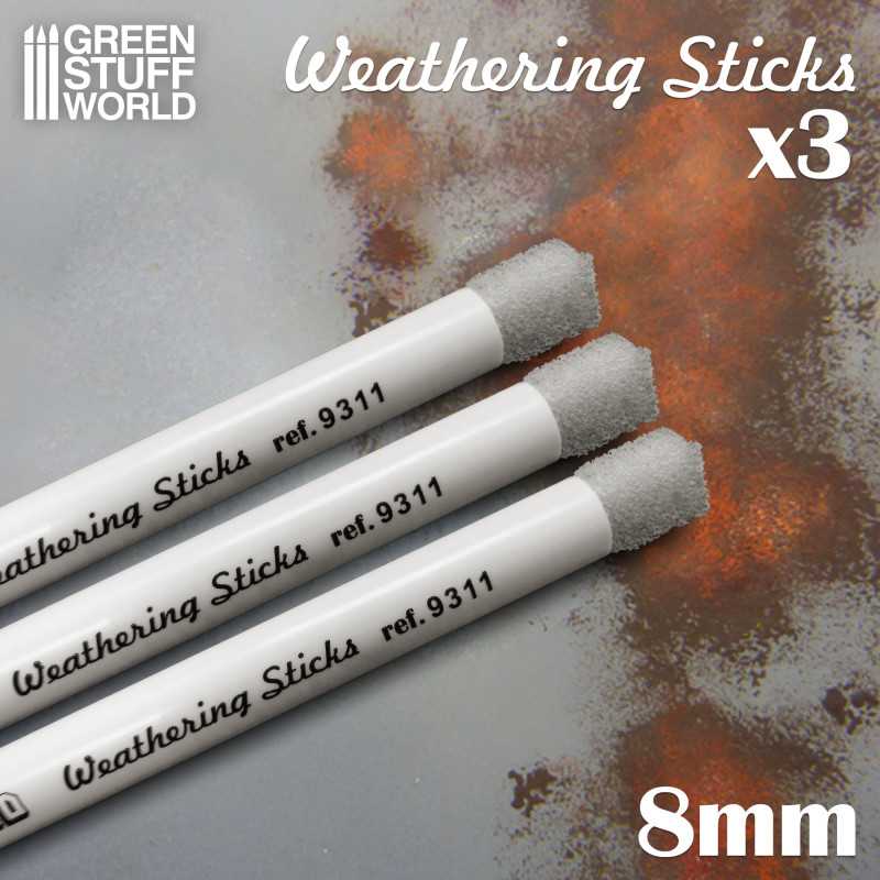 Green Stuff World: Weathering Brushes 8mm Hobby Brushes Green Stuff World