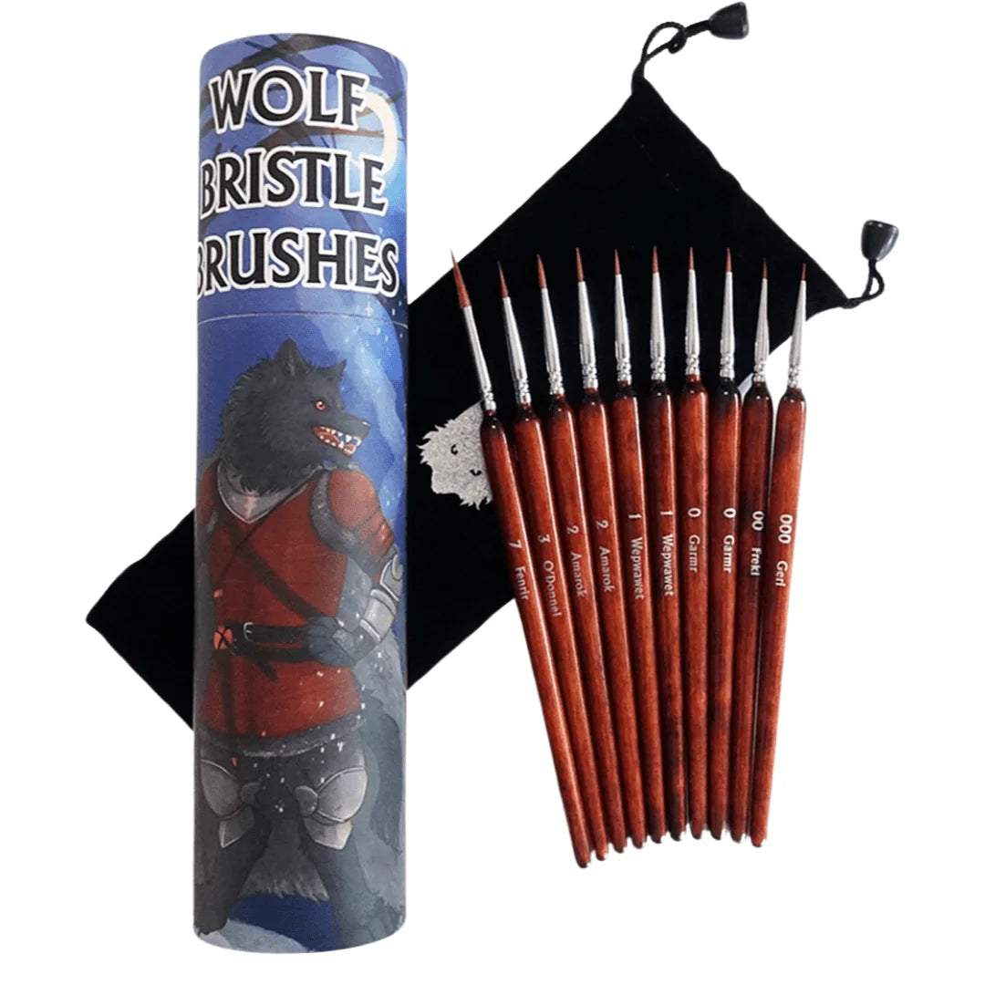 Chronicle RPG's: Wolf Bristle Brush Set Hobby Brushes Dirty Down