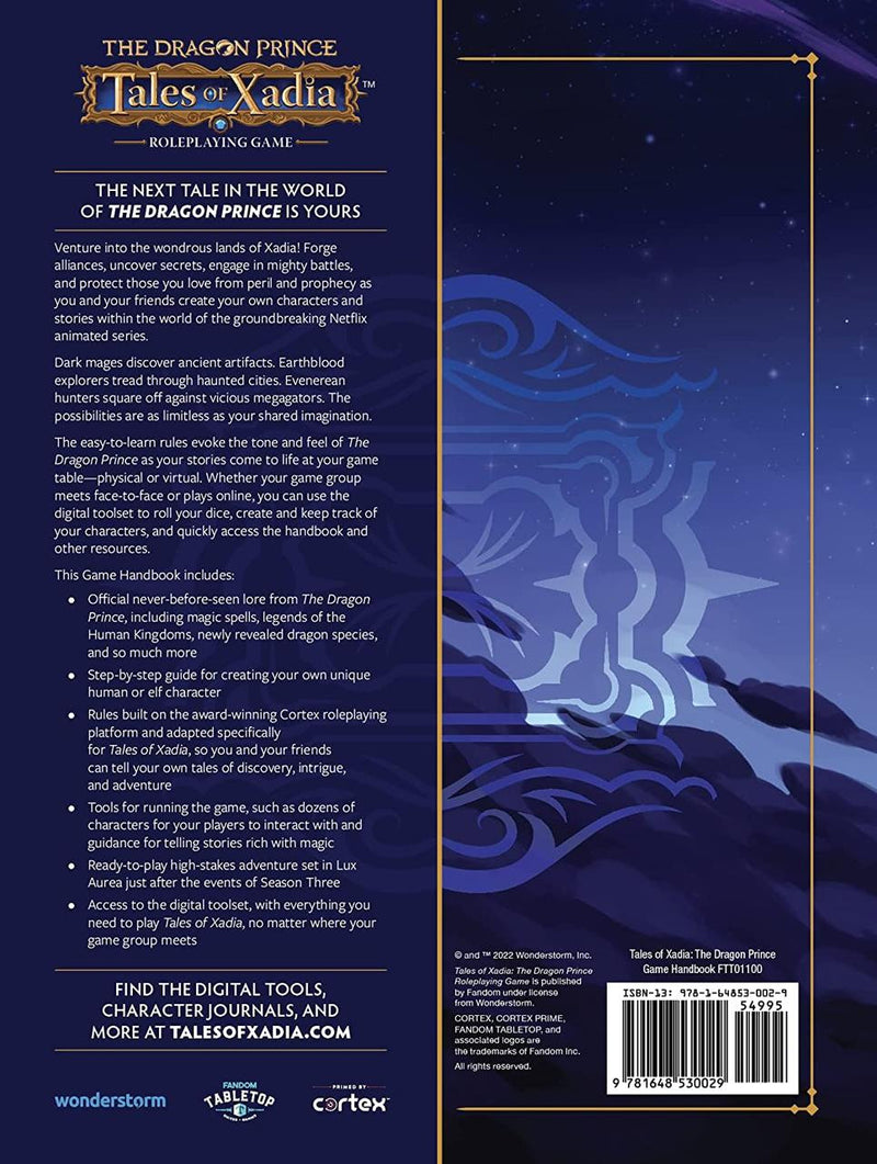 The Dragon Prince: Tales of Xadia Roleplaying Game Tabletop RPGs Wonderstorm
