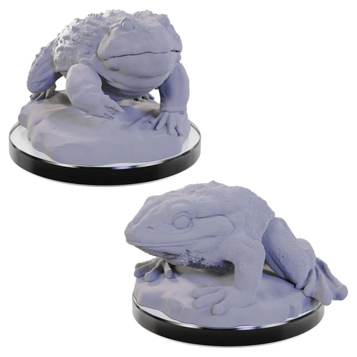 WizKids Deep Cuts Unpainted Miniatures: W22 Giant Frogs Unpainted Miniatures WizKids