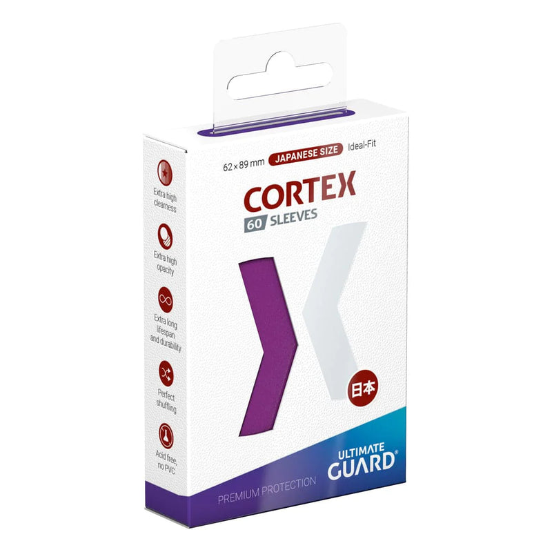 Ultimate Guard - 60ct Cortex Sleeves Japanese Size Glossy Purple Card Sleeves Ultimate Guard