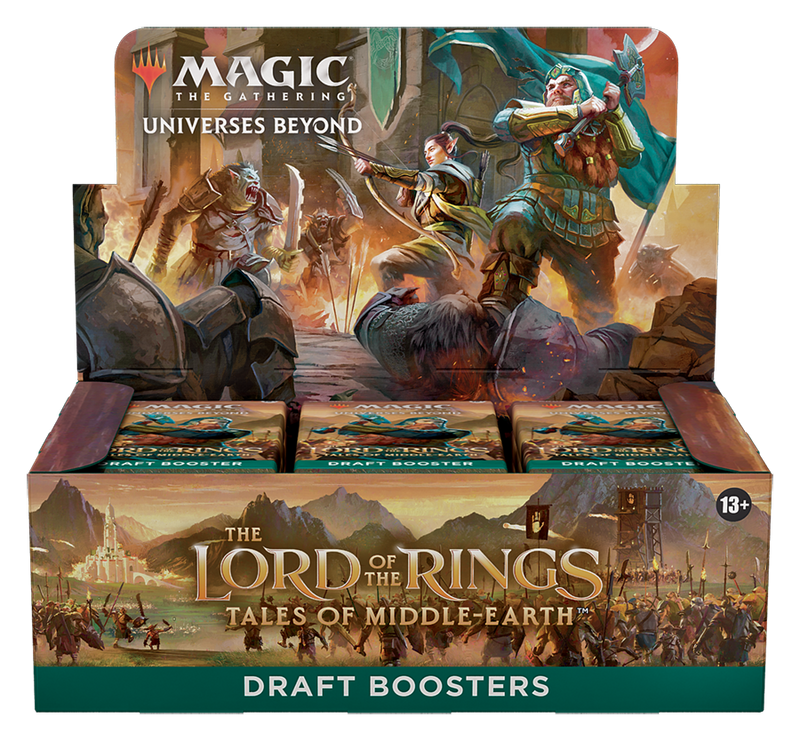 MTG The Lord of the Rings: Tales of Middle-earth Draft Booster Box MTG Sealed Magic: The Gathering   