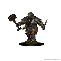 D&D Nolzur's Marvelous Miniatures: W1 Male Dwarf Fighter Unpainted Miniatures WizKids