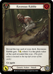 Ravenous Rabble (Red) [ARC191] Unlimited Edition Rainbow Foil Flesh And Blood Single Flesh And Blood   