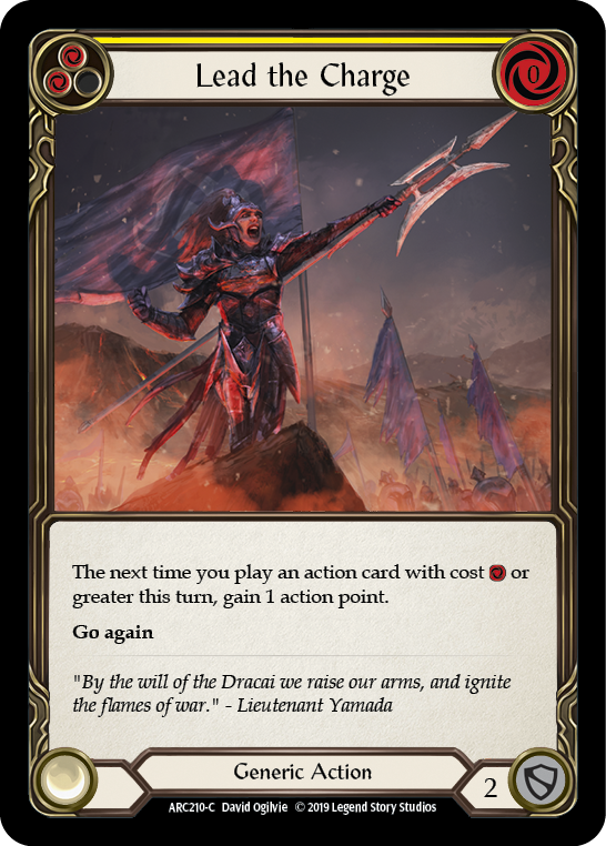 Lead the Charge (Yellow) [ARC210-C] 1st Edition Normal Flesh And Blood Single Flesh And Blood   