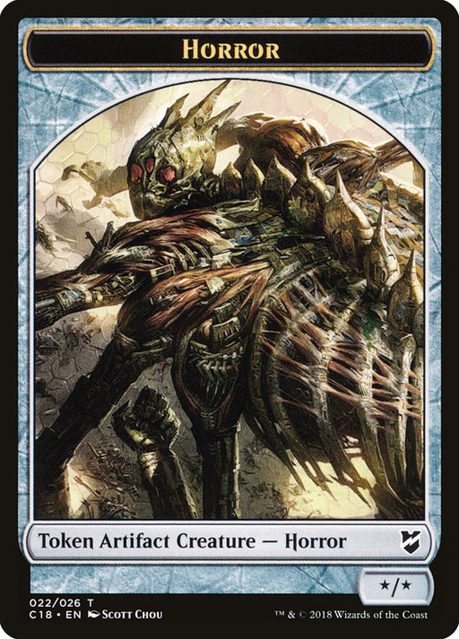 Horror Token [Tokens] Commander 2018 Tokens MTG Single Magic: The Gathering