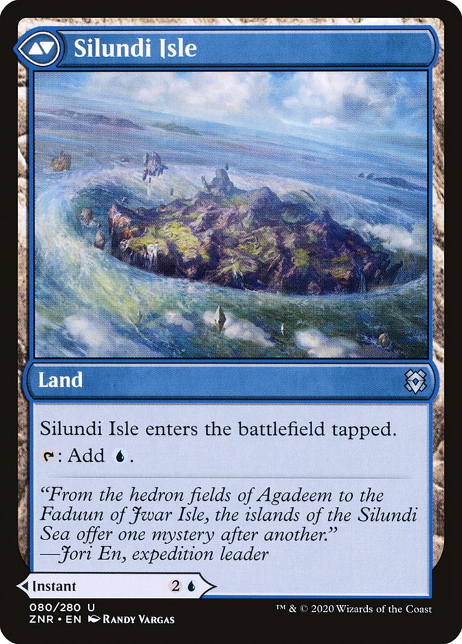 Silundi Vision // Silundi Isle [Zendikar Rising] MTG Single Magic: The Gathering   