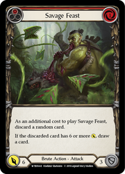 Savage Feast (Red) [WTR014-R] Alpha Print Rainbow Foil Flesh And Blood Single Flesh And Blood   