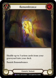 Remembrance [WTR163] Unlimited Edition Rainbow Foil Flesh And Blood Single Flesh And Blood   