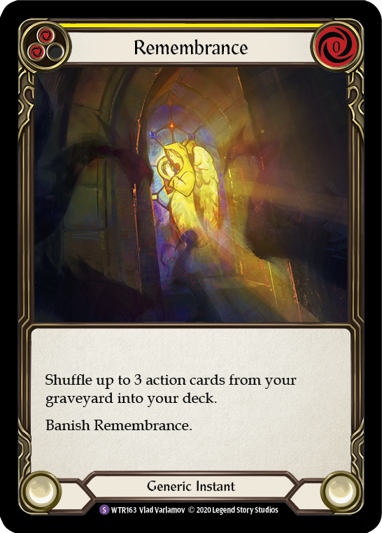 Remembrance [WTR163] Unlimited Edition Rainbow Foil Flesh And Blood Single Flesh And Blood   