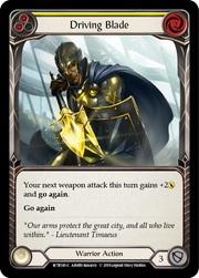 Driving Blade (Yellow) [WTR145-C] Alpha Print Normal Flesh And Blood Single Flesh And Blood   