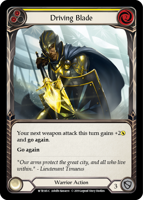 Driving Blade (Yellow) [WTR145-C] Alpha Print Normal Flesh And Blood Single Flesh And Blood   