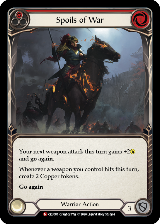 Spoils of War [CRU084] 1st Edition Normal Flesh And Blood Single Flesh And Blood   